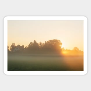 foggy meadow Sticker